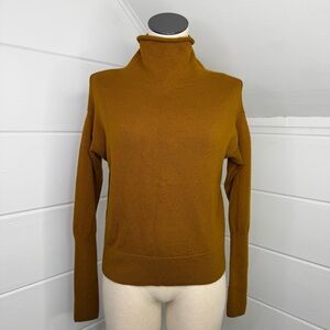 Aritzia Wilfred 100% Merino Wool Cyprie Funnel Neck Sweater Size Small
